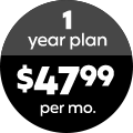 1
year plan $47.99 per mo.